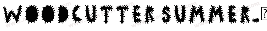 Woodcutter Summer字体转换
